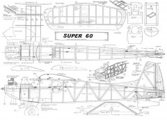 KK Super 60 model airplane plan